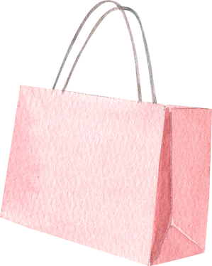 Watercolor Shopping Bag Illustration